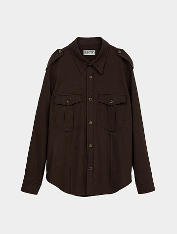 Рубашка Recto Bohemian Detail Shirt Vintage Brown