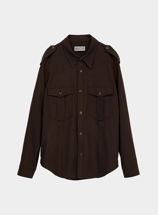 Рубашка Recto Bohemian Detail Shirt Vintage Brown