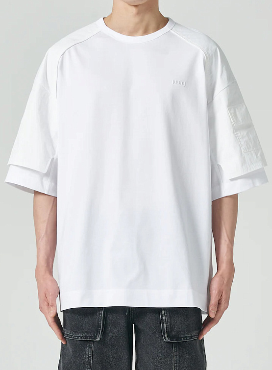 Футболка JUUN.J Layered Detail T-Shirt White