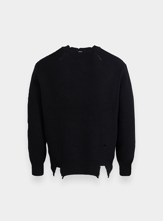 Свитер System Wool Blend Destroyed Knit Top