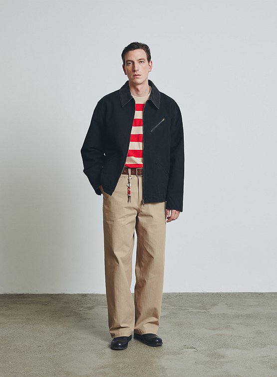 Лонгслив Uniform Bridge Stripe Border L/S Tee Red