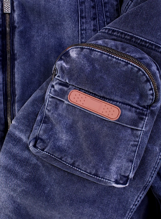 Бомбер PDF Rayan Blue