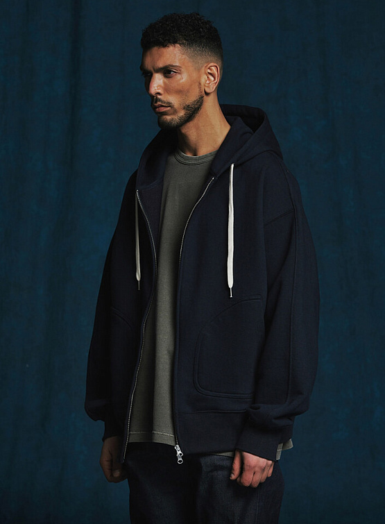 Зип-худи FrizmWORKS Og Heavyweight Hood Navy