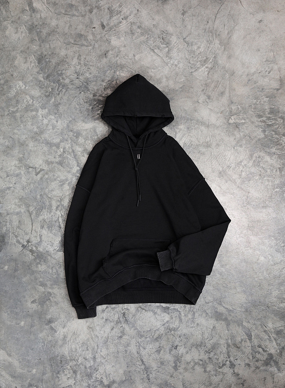 Худи ARNODEFRANCE Waffle Hoodie Washed Black
