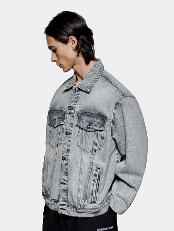 Джинсовая куртка MKI MIYUKI ZOKU Denim Trucker Washed Black