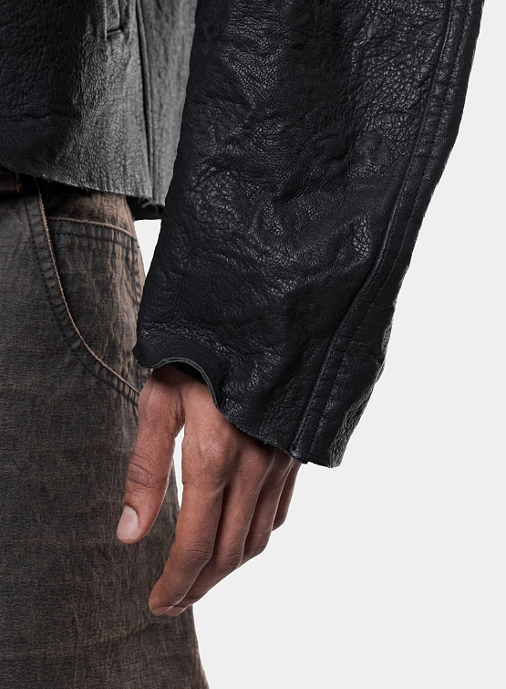 Кожаная куртка ARNODEFRANCE Metalized Leather Black