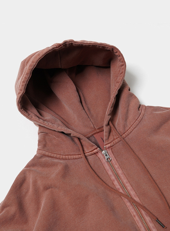 Зип-худи FrizmWORKS Og Pigment Dyeing Brick