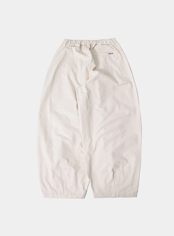 Брюки ANGLAN Unbalance Long Tuck Balloon Pants Ivory