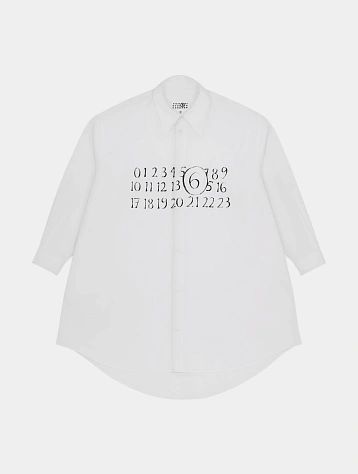 Женское платье MM6 Maison Margiela Numeric Logo White