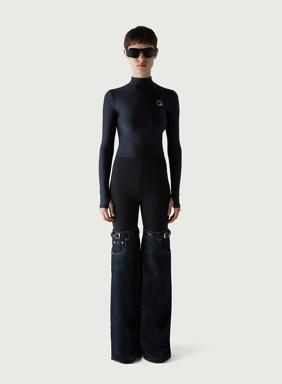 Женские джинсы Coperni Hybrid Denim Flare Trousers