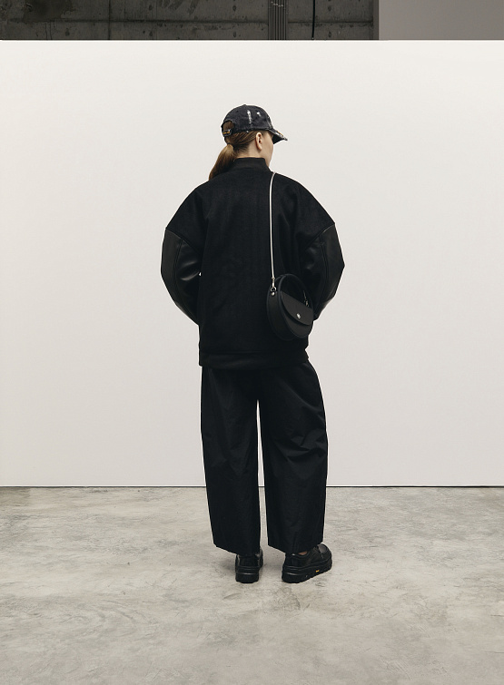 Бомбер ARNODEFRANCE Varsity Jacket Black