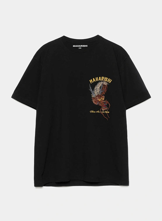 Футболка MAHARISHI 6100 Tour Tiger Dragon Black