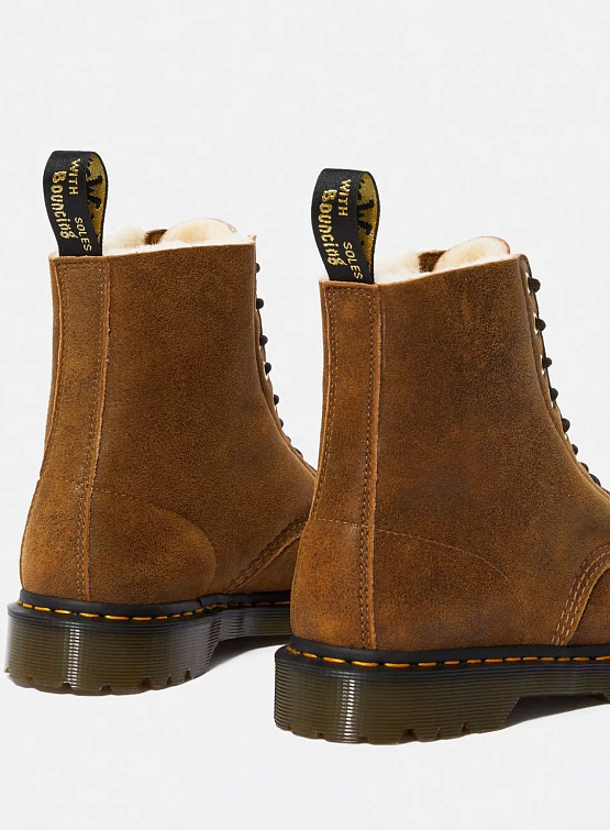 Ботинки Dr. Martens 1460 Pascal Shearling Ankle Boots Chestnut