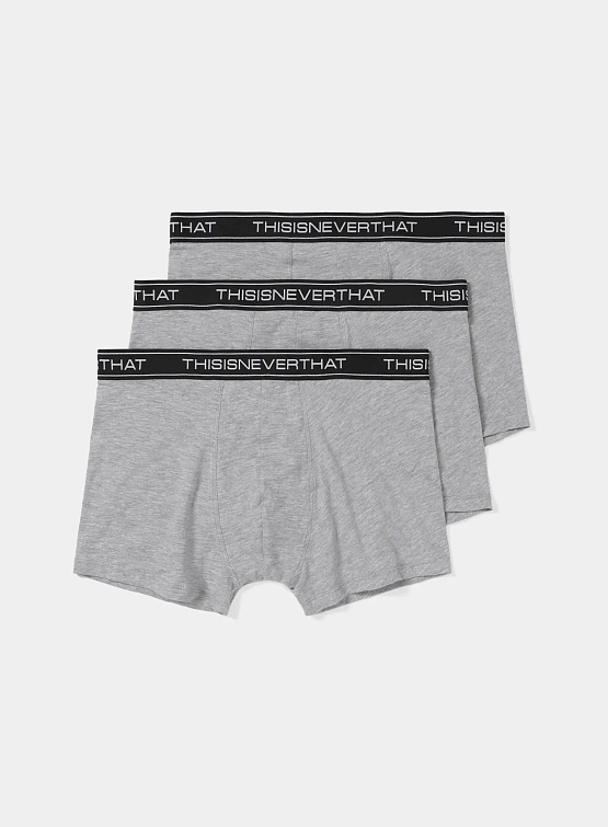 Трусы thisisneverthat Cotton Briefs 3Pack Grey