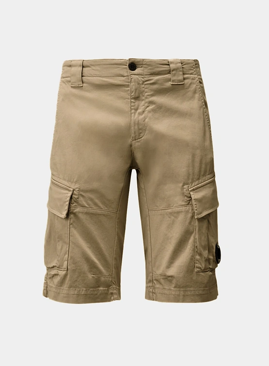 Шорты C.P. Company Stretch Sateen Cargo Vintage Khaki