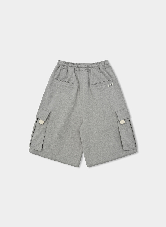 Шорты ANGLAN Webbing Sweat Cargo Half Pants Grey