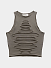 Женский топ XSAI Ripped Top 01 Warm Gray