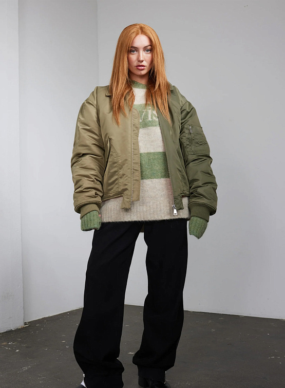 Бомбер (di)vision Bomber Jacket Army Green/Sage Green