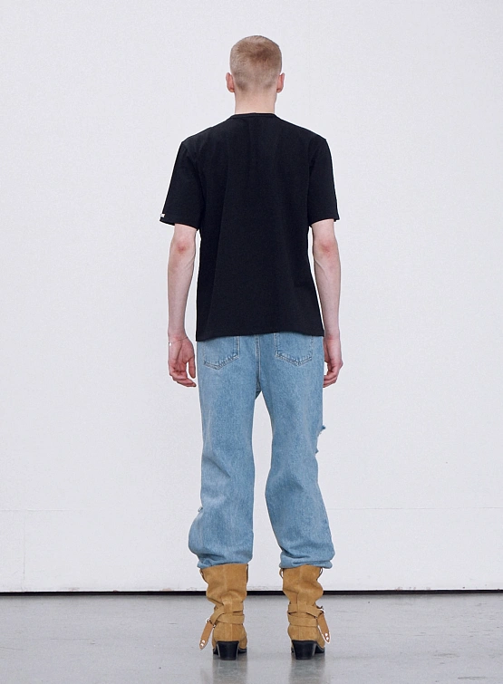 Футболка Recto RC Logo Jacquard Patch T-shirt Black