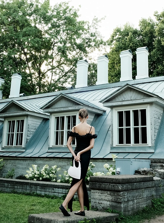 Женское Платье Coperni Ruffle Dress Black