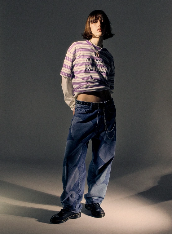 Джинсы Carne Bollente Heart Euphoria Blue