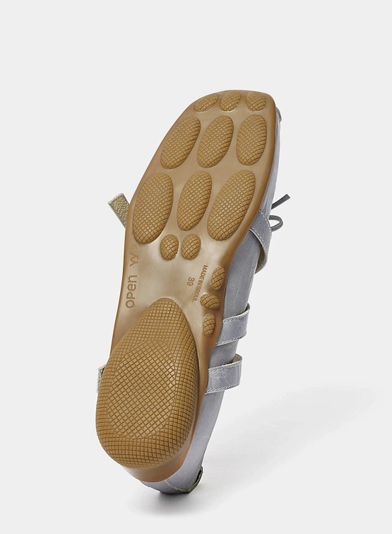 Женские Балетки OPEN YY Cross Buckle Ballet Flats Blue