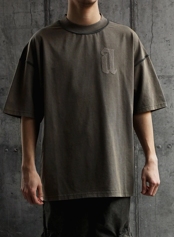 Футболка ARNODEFRANCE 'A STUDS' Grey