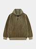 Свитер YESEYESEE Rib Knit Half Zip Up Khaki