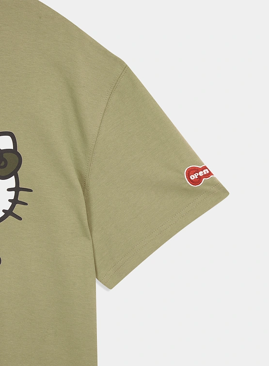 Футболка OPEN YY Hello Kitty x YY T-Shirt Khaki