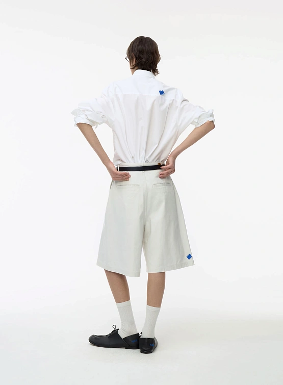 Рубашка ADERERROR Sig BL Tag Shirt 01 White