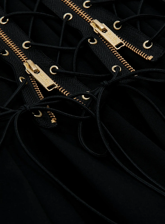 Женская юбка UNDERCOVER Zip & Lace-Up Midi Black