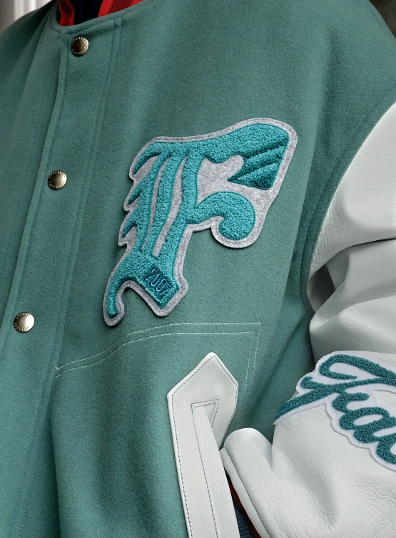 Бомбер FACETASM Patched Stadium Smoked Blue