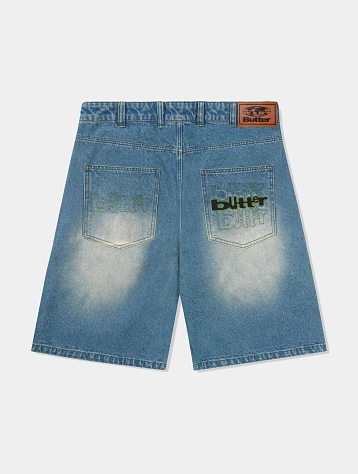 Шорты Butter Goods Warped Shorts Washed Mid Blue