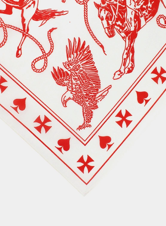 Бандана Daze x AA Rodeo White/Red