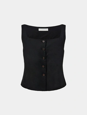 Женский жилет AMOMENTO Scoop Neck Two Way Black