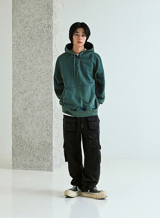 Худи FrizmWORKS OG Vintage Dyeing Pullover Dark Green