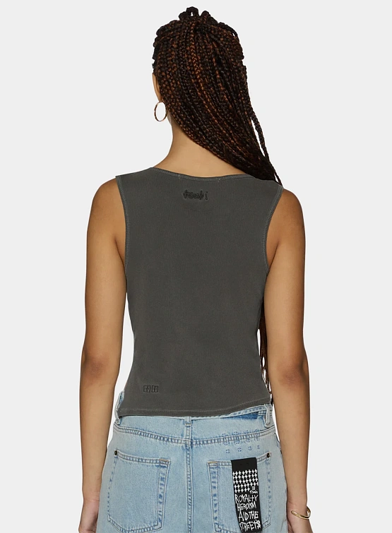 Женский Топ Ksubi Twisted Tank Charcoal