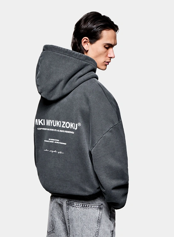 Худи MKI MIYUKI ZOKU Design Studio Pigment Black