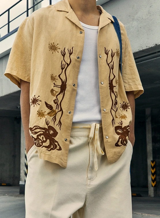 Рубашка ACMH SS Wave Embroidered Shirt