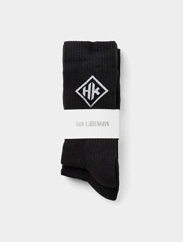 Носки Han Kjøbenhavn HK Logo Black