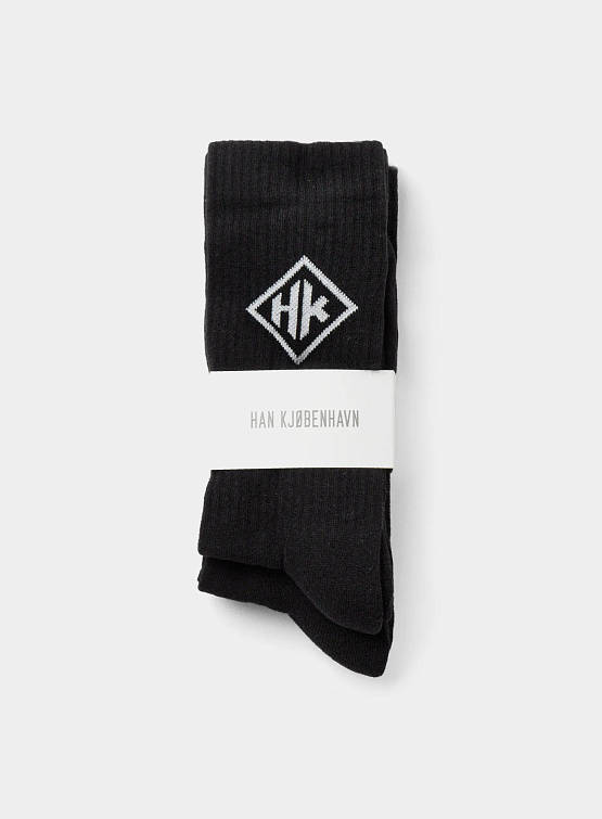 Носки Han Kjøbenhavn HK Logo Black