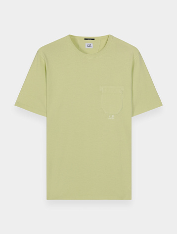 Футболка C.P. Company Logo Print Pocket White Pear