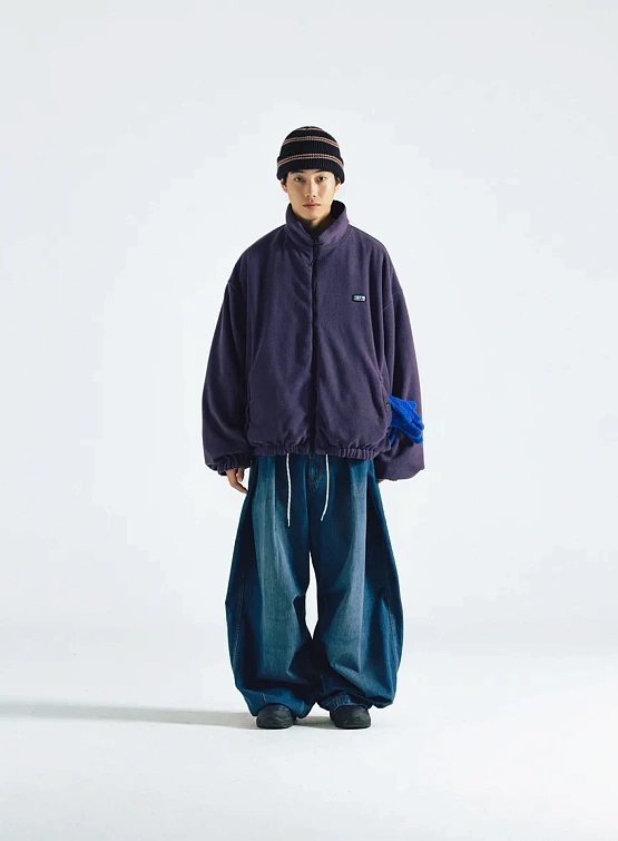 Двусторонняя флисовая куртка ANGLAN Reversible Hiker Purple/Black