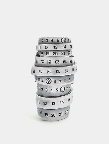 Кольцо MM6 Maison Margiela Polished Palladio