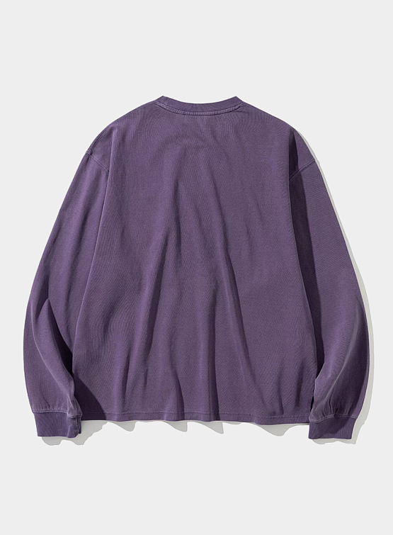 Лонгслив Uniform Bridge Dyeing Pocket Pigment Purple
