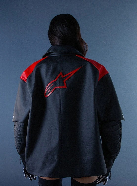 Кожаная куртка ALPINESTARS RSRV Hagaze Black/Red