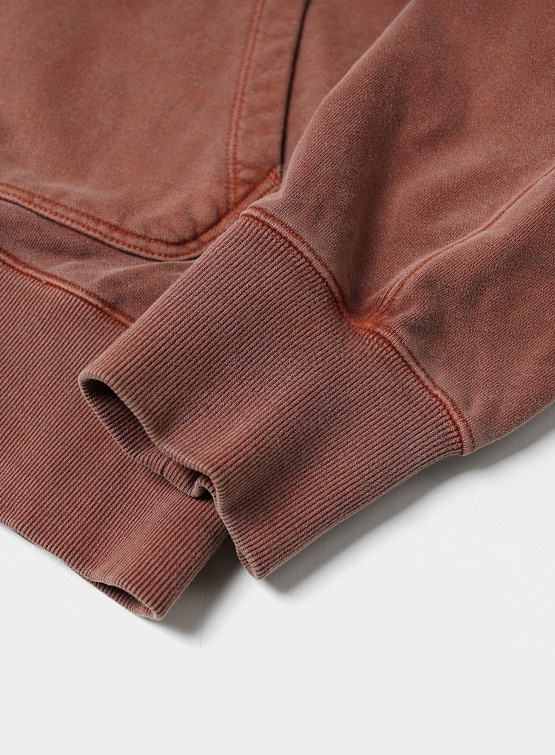 Зип-худи FrizmWORKS Og Pigment Dyeing Brick