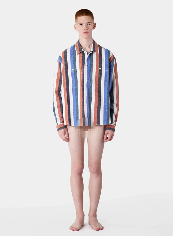 Рубашка Sunnei Over Shirt With Pockets Flannel Multicolor