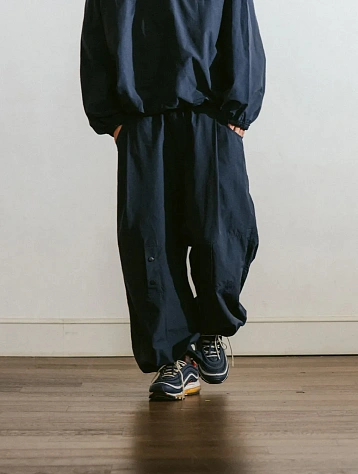 Брюки ANGLAN Perky Button Knee Wide Navy