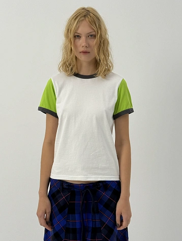 Футболка Siniy Vsadnik Gogo Tee White/Neongreen/Grey